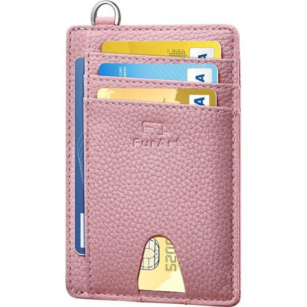 FurArt Slim Front Pocket Wallet RFID Blocking Card Holder for Men and Women